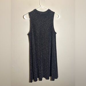 NWT Love Fire Shimmery Silver Short Sleeve MIDI Dress Size Medium